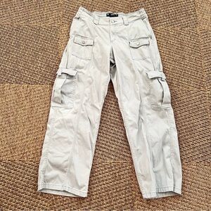 Hollister Light Gray Cargo Pants